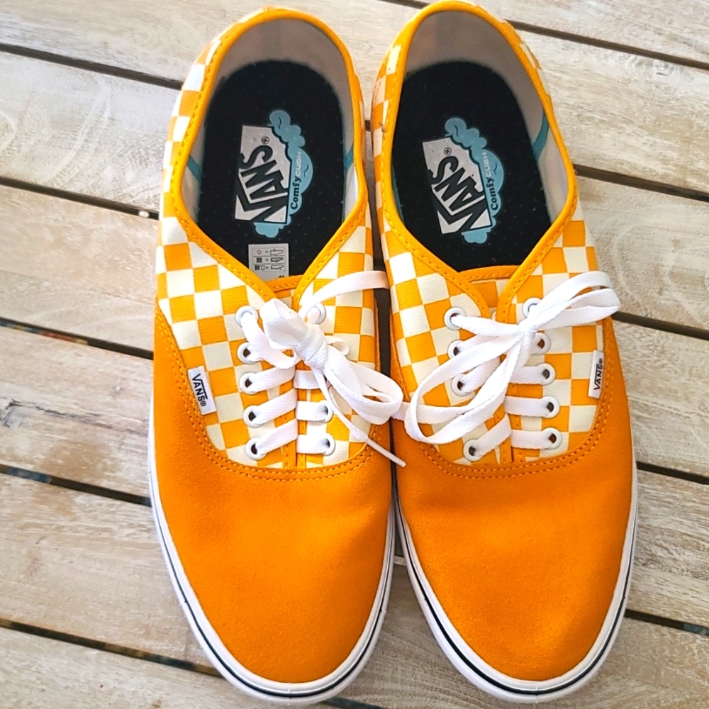 Vans Comfycush Authentic Checker Zinnia White